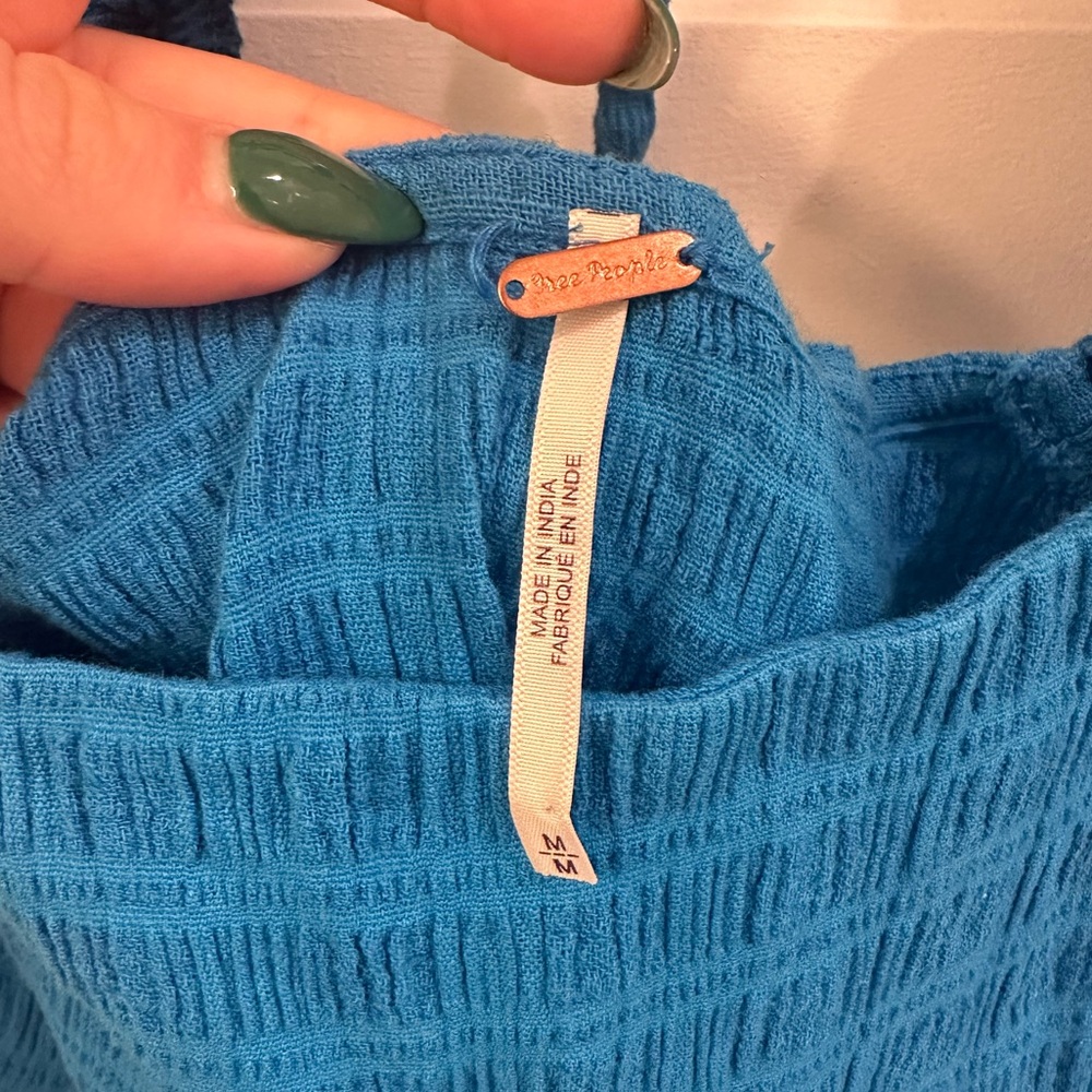 Free People Blue Ribbed Dress - Picture 3 of 4